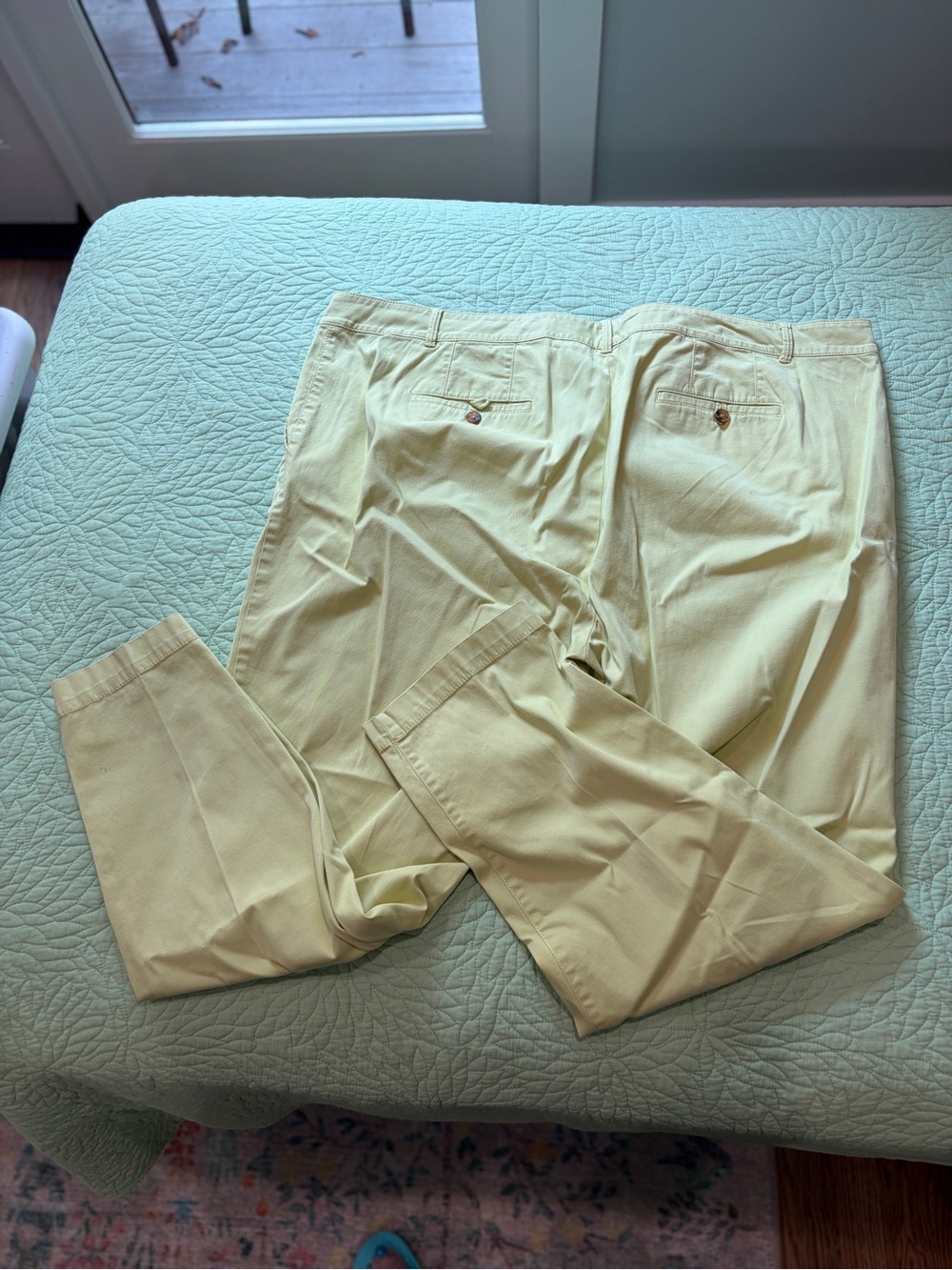 Casual Chino Pants in Apple Green